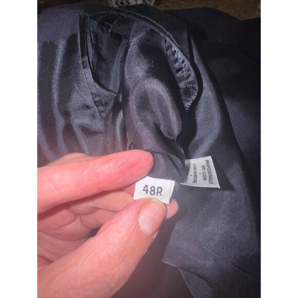 Hart Schaffner Marx Navy Gold Button Sports Coat Jacket Blazer 48R Old Money - Picture 5 of 11